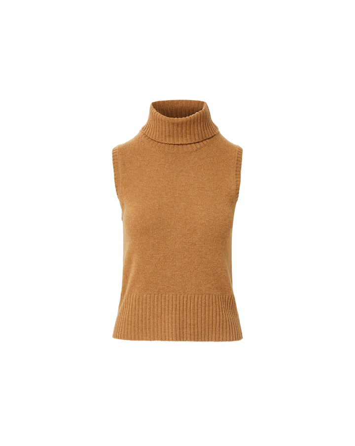 Mazzy Cashmere Shell in Dark Acorn