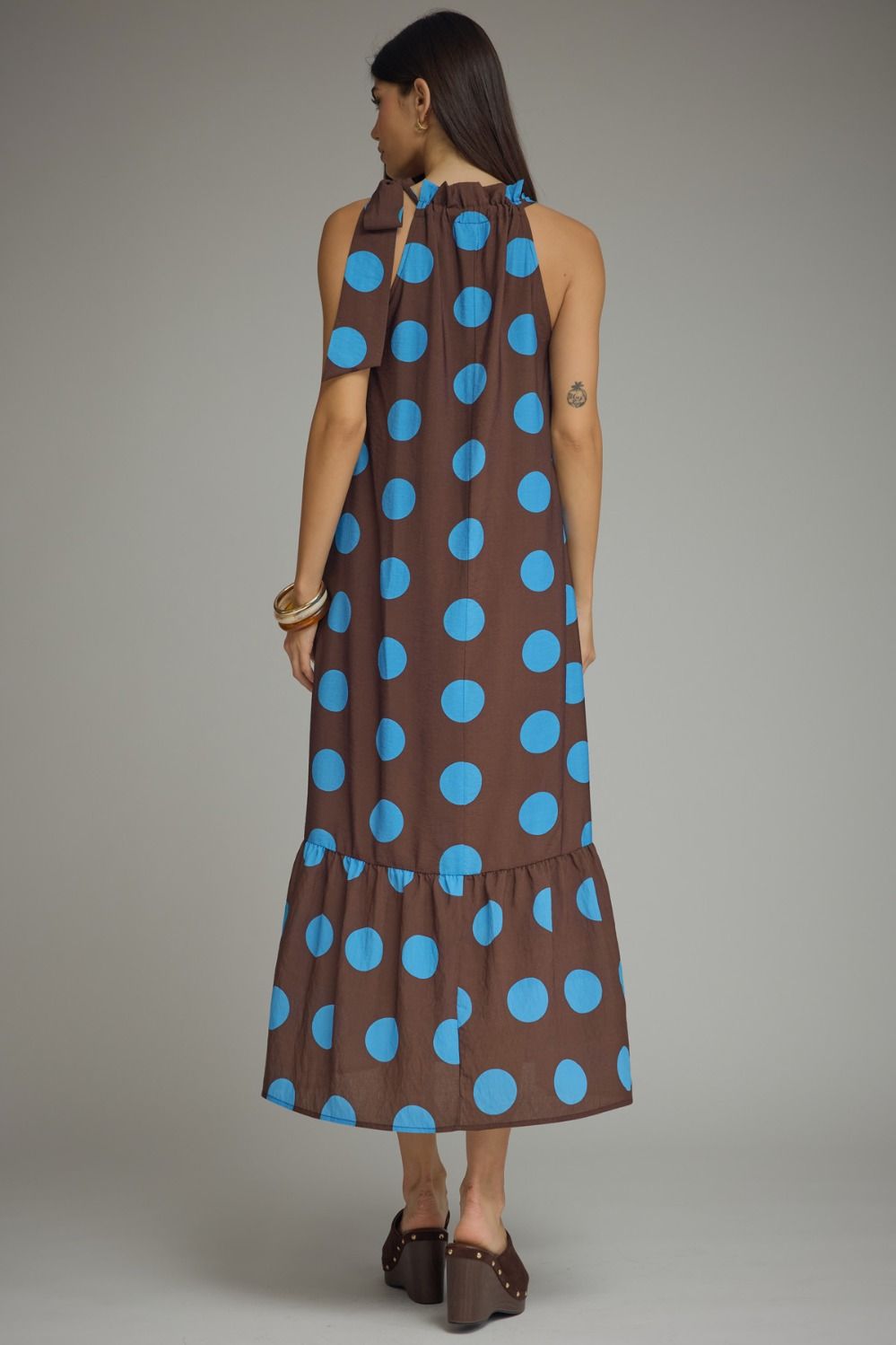 Polka Dot Halter Maxi