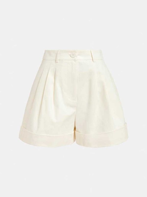 Faint Wide Leg Shorts in Off Whie
