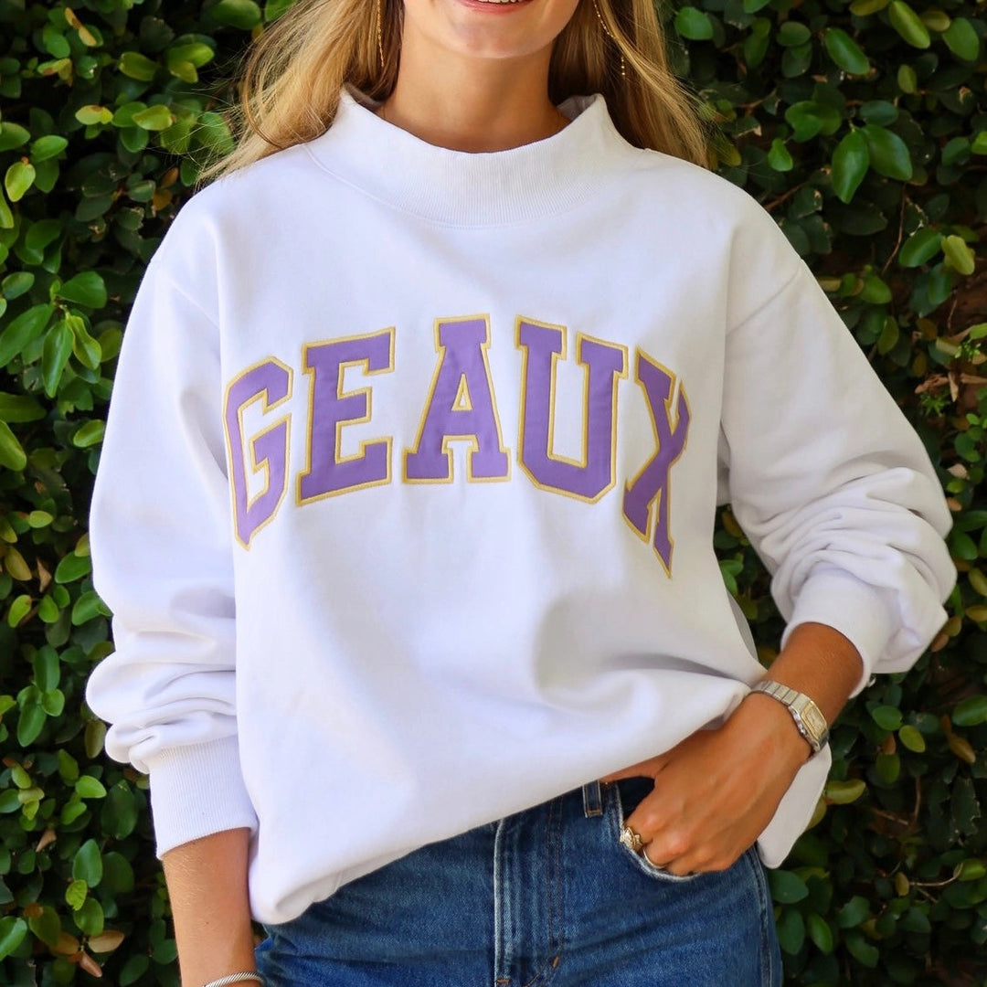 Geaux Varsity Mockneck Sweatshirt