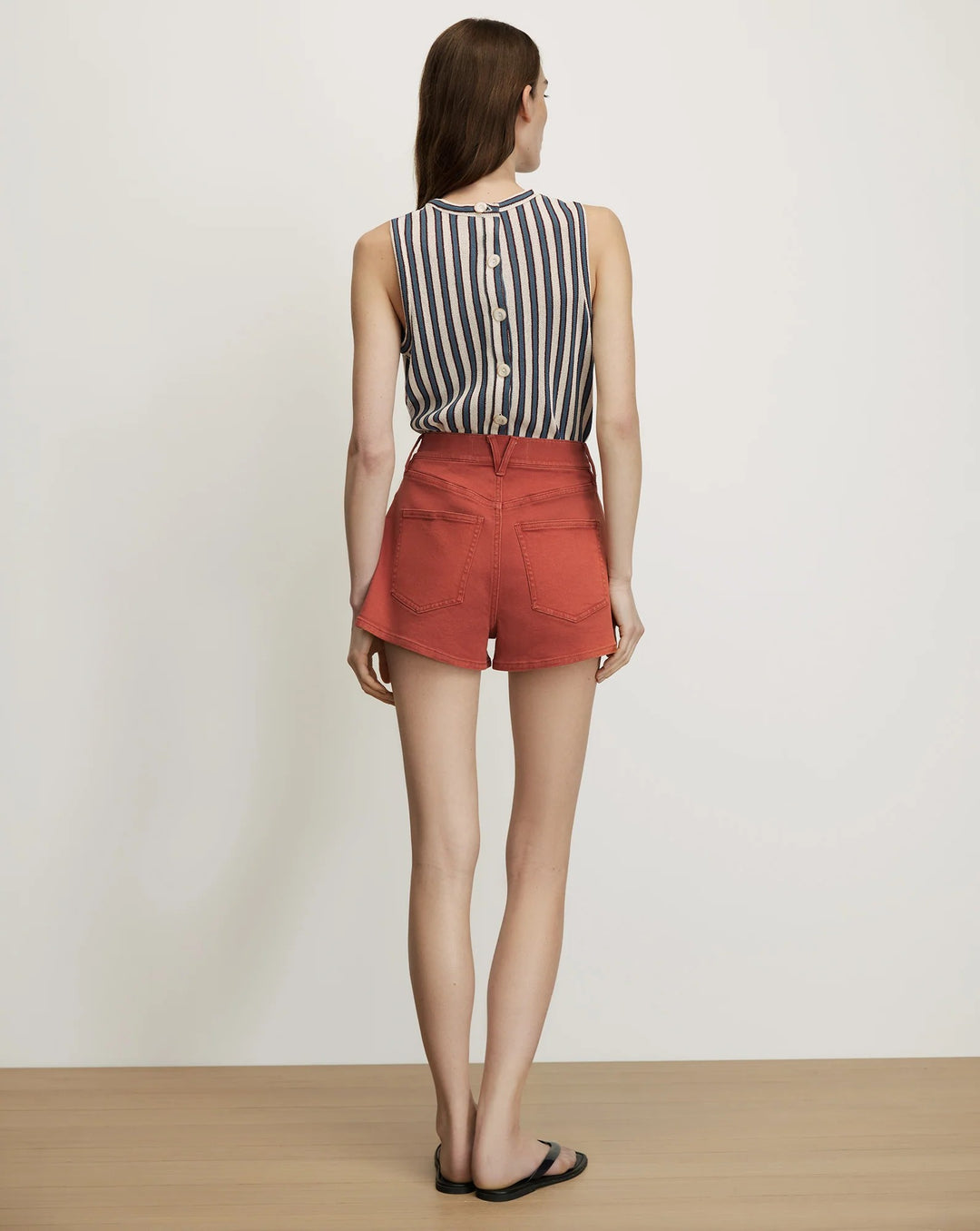 Elijah Denim Short in Rust