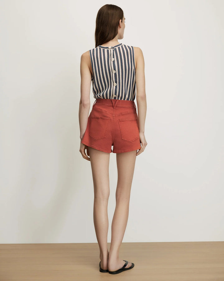 Elijah Denim Short in Rust