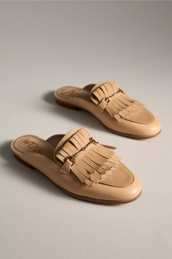 Lainey Bit Mule in French Sand Leather
