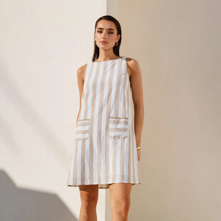 Sand Dune Sleeveless Shift