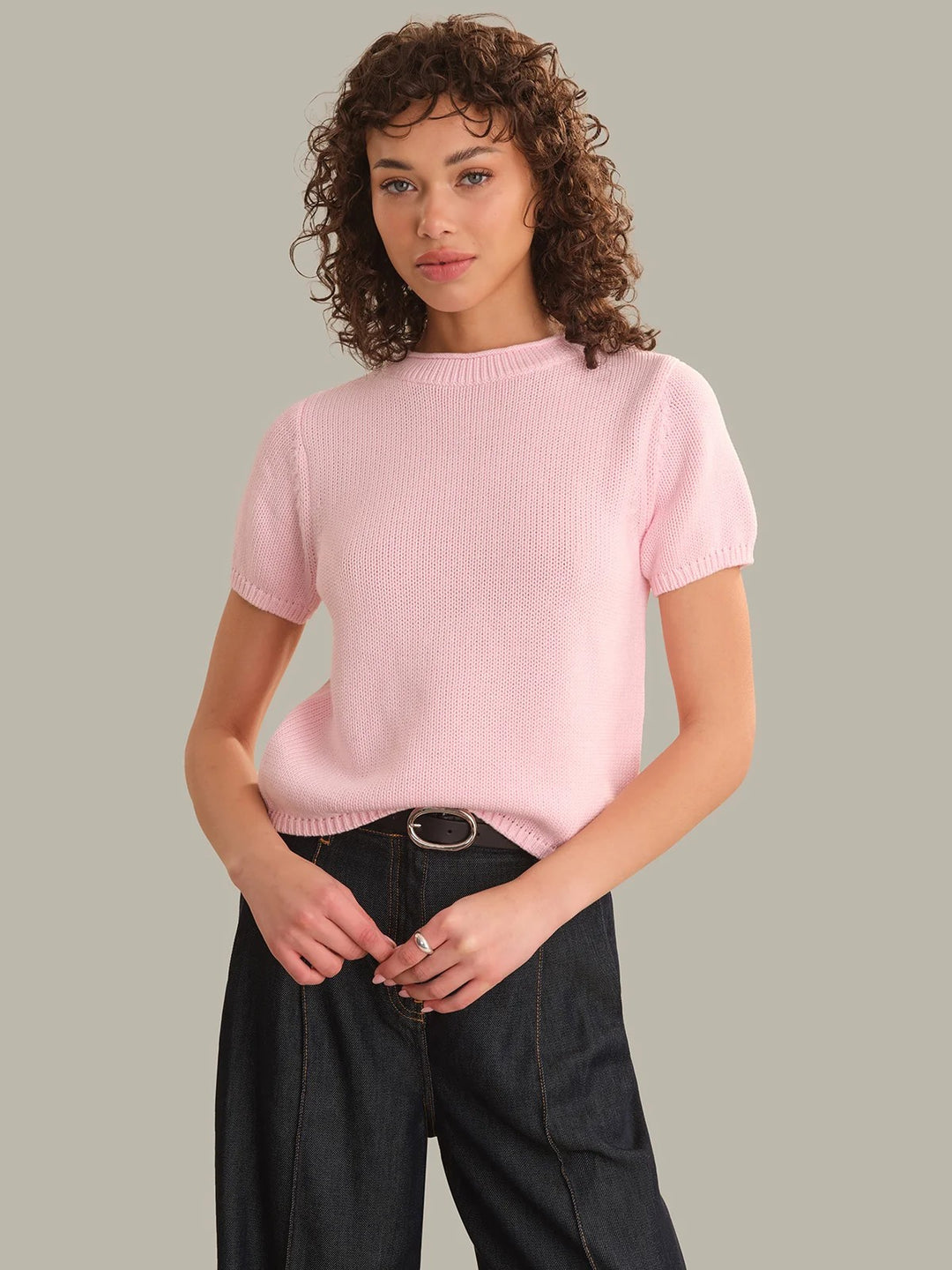 Banks Rolled Edge Sweater Tee