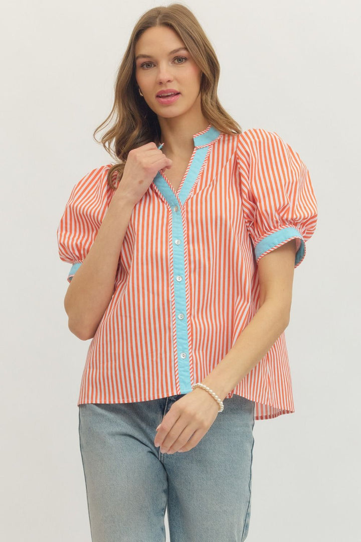Sunkist Stripe Top