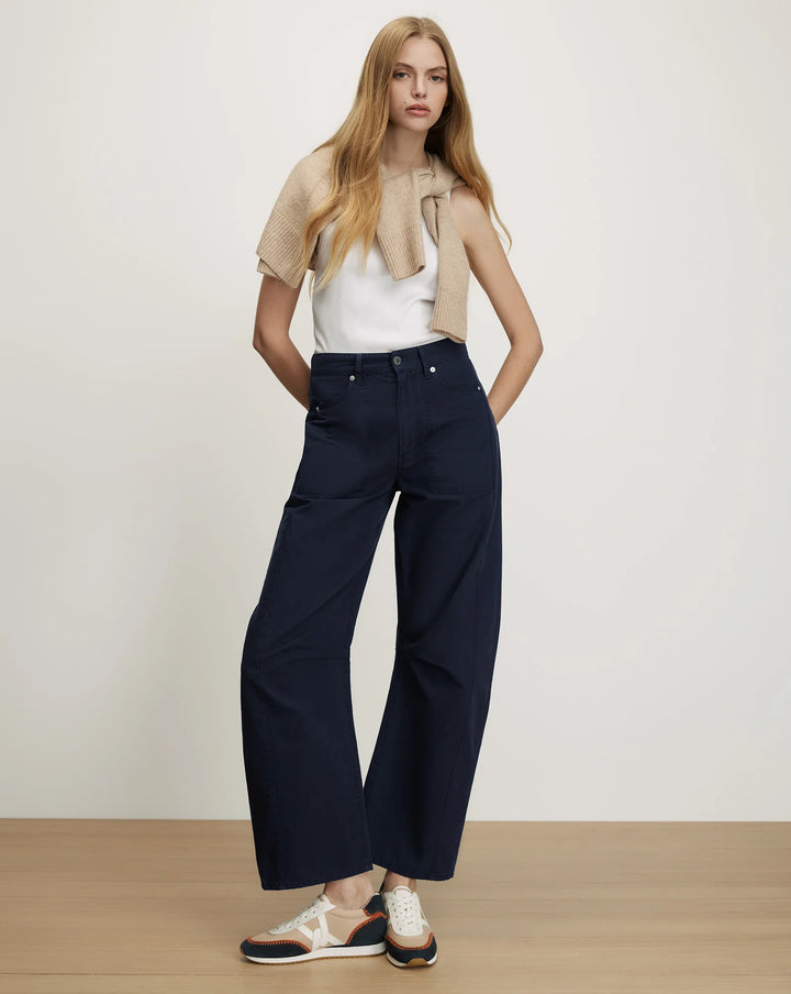 Sloan Barrel Jean in Navy
