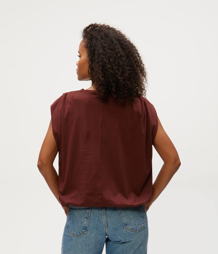 Luca Bubble Tee in Espresso