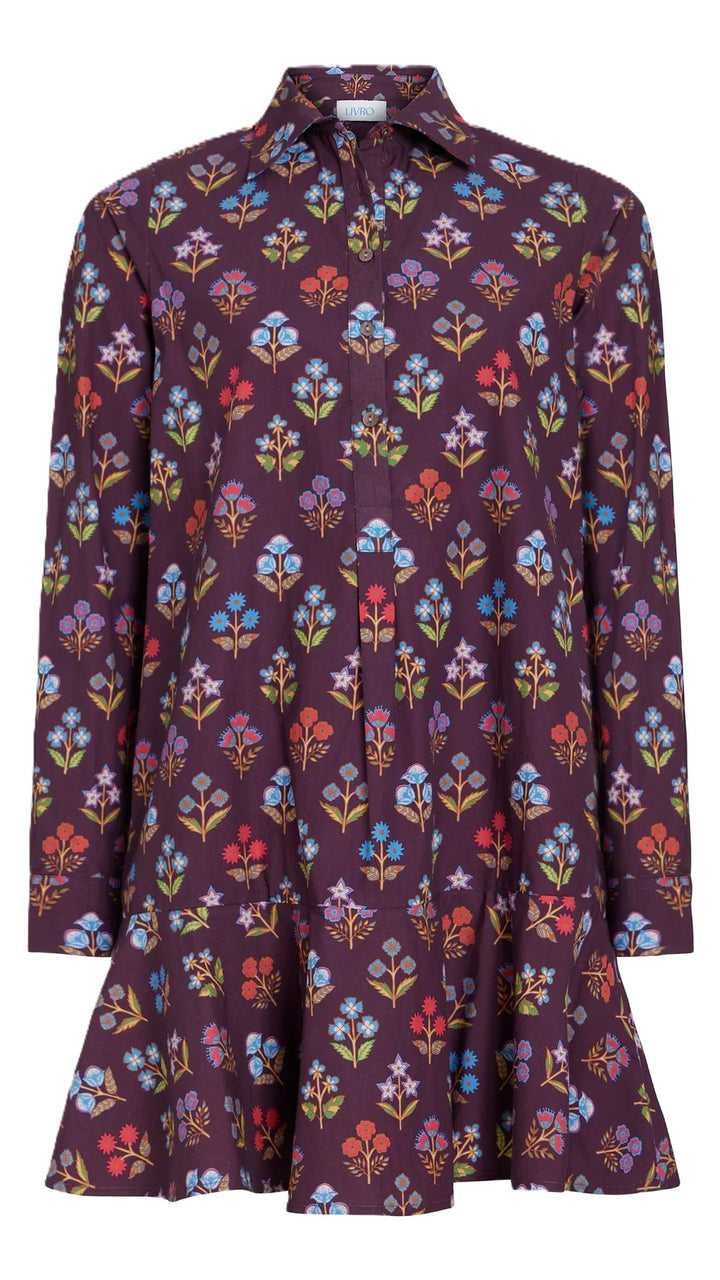 Polly Dress in Holiday Flowers