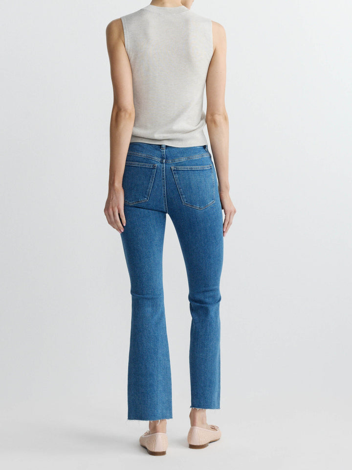 Bridget Boot High Rise Instasculpt Crop Jeans in Spring Showers