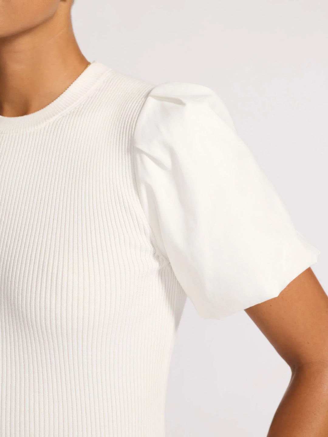 Morgan Top in Salt White