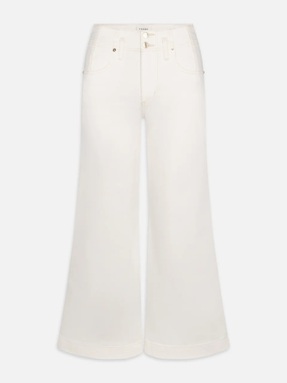 The Seamed Wide Trouser Crop in Au Natural Clean