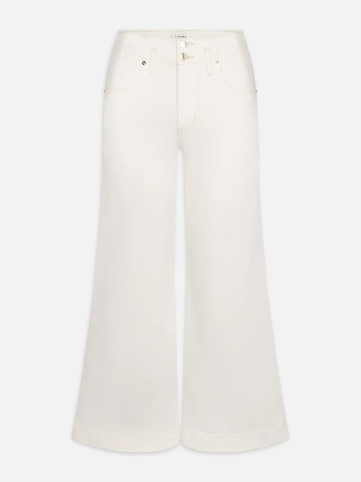 The Seamed Wide Trouser Crop in Au Natural Clean
