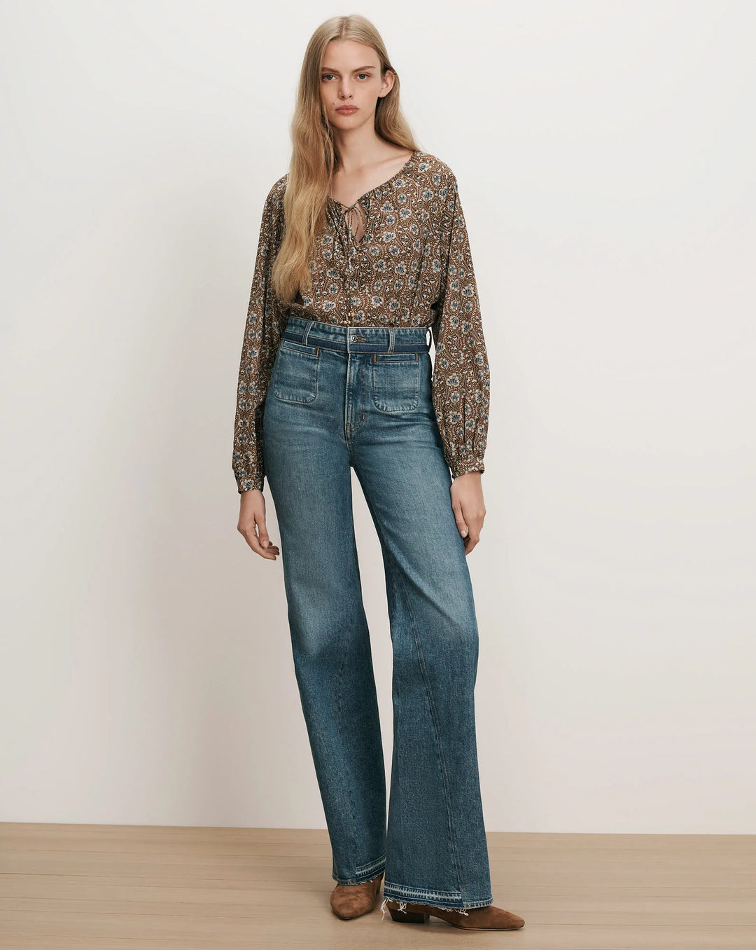 Rhosen Floral Blouse in acorin multi