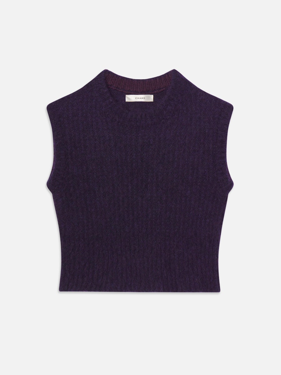 The Plush Vest in Royal Purple