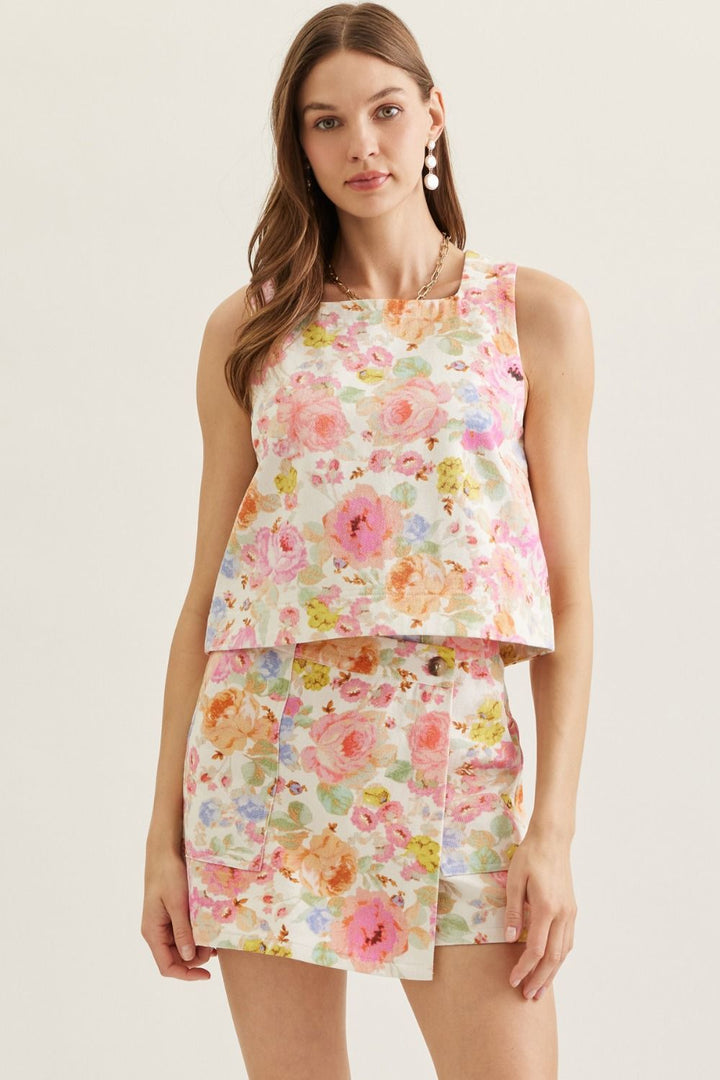 Floral Skort