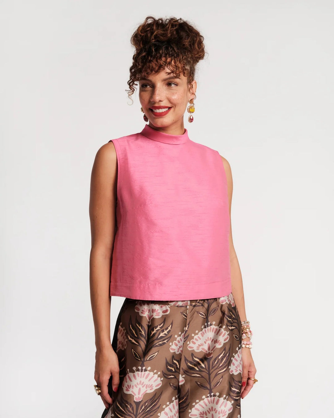 Colette Top in Pink