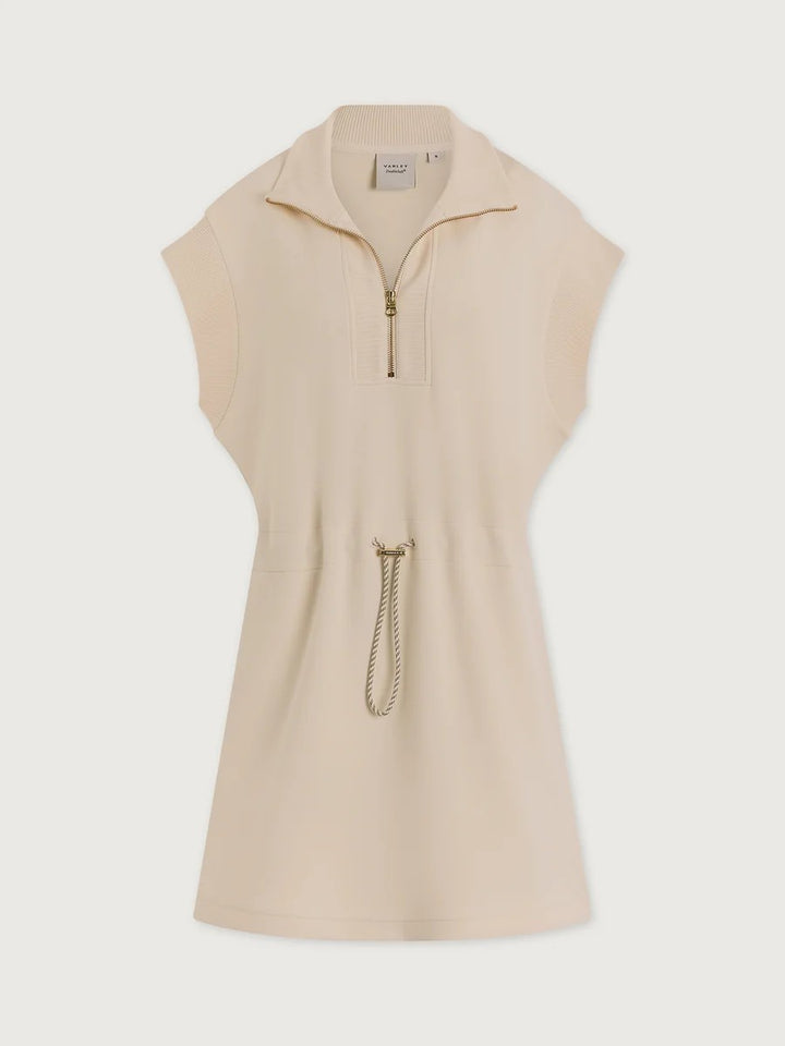 Avaya Half Zip Dress in Pristine