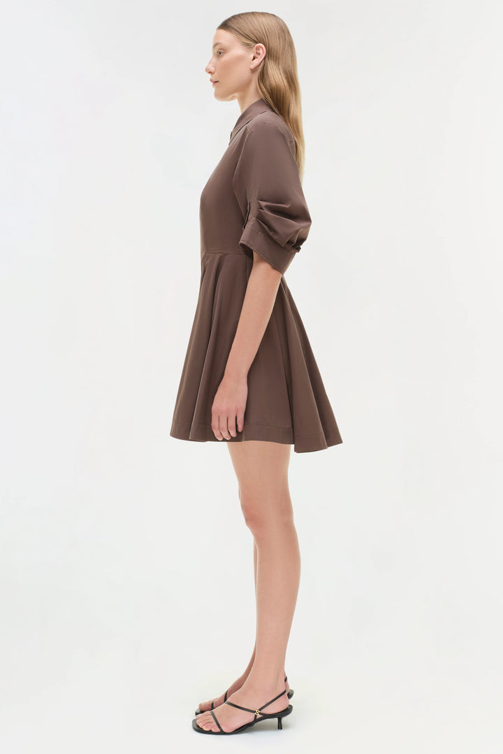 Jazzie Mini Dress in Brown