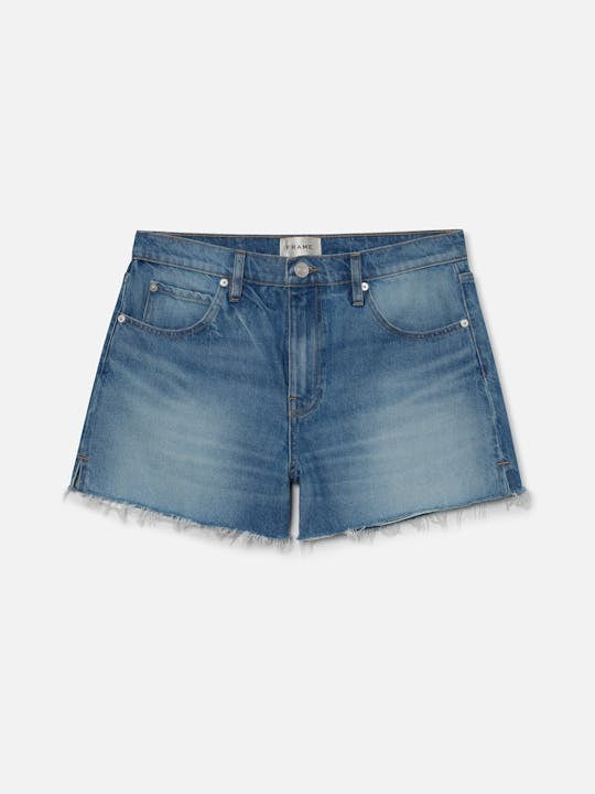 Vintage relaxed Short Raw Fray in Libra