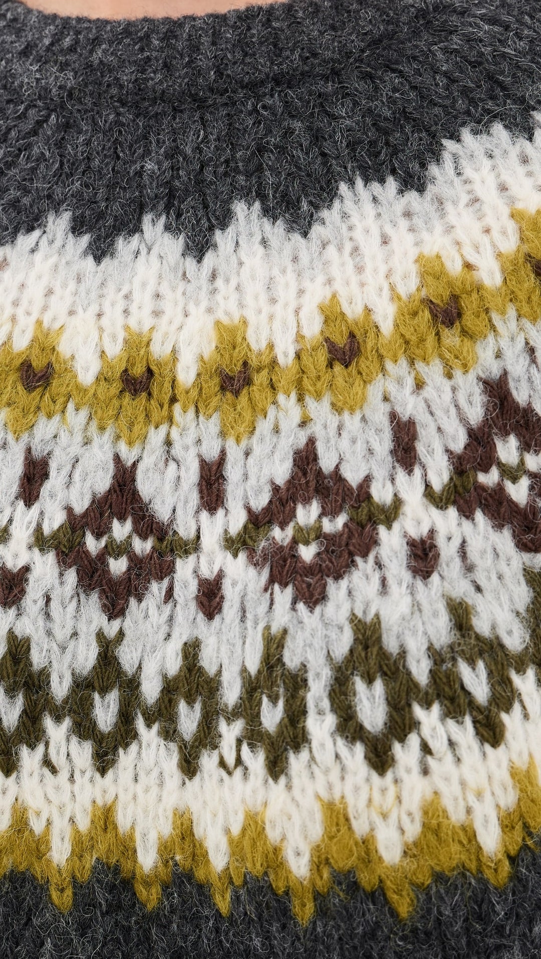 Edith Alpaca Sweater in Fair Isle