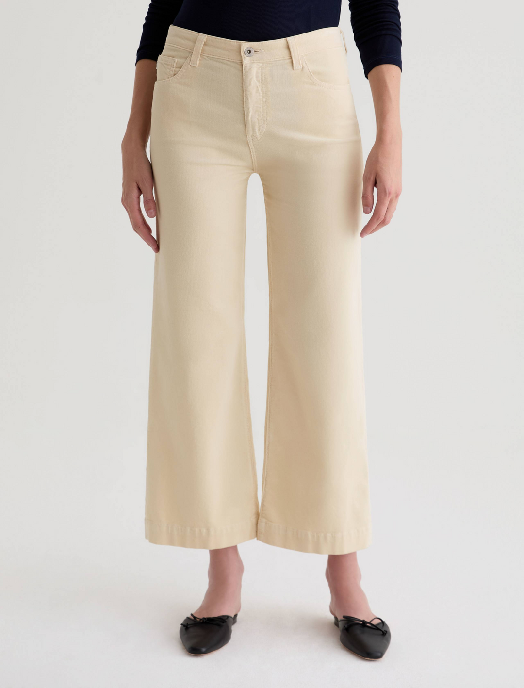 Saige Wide Leg Crop in Opal Stone