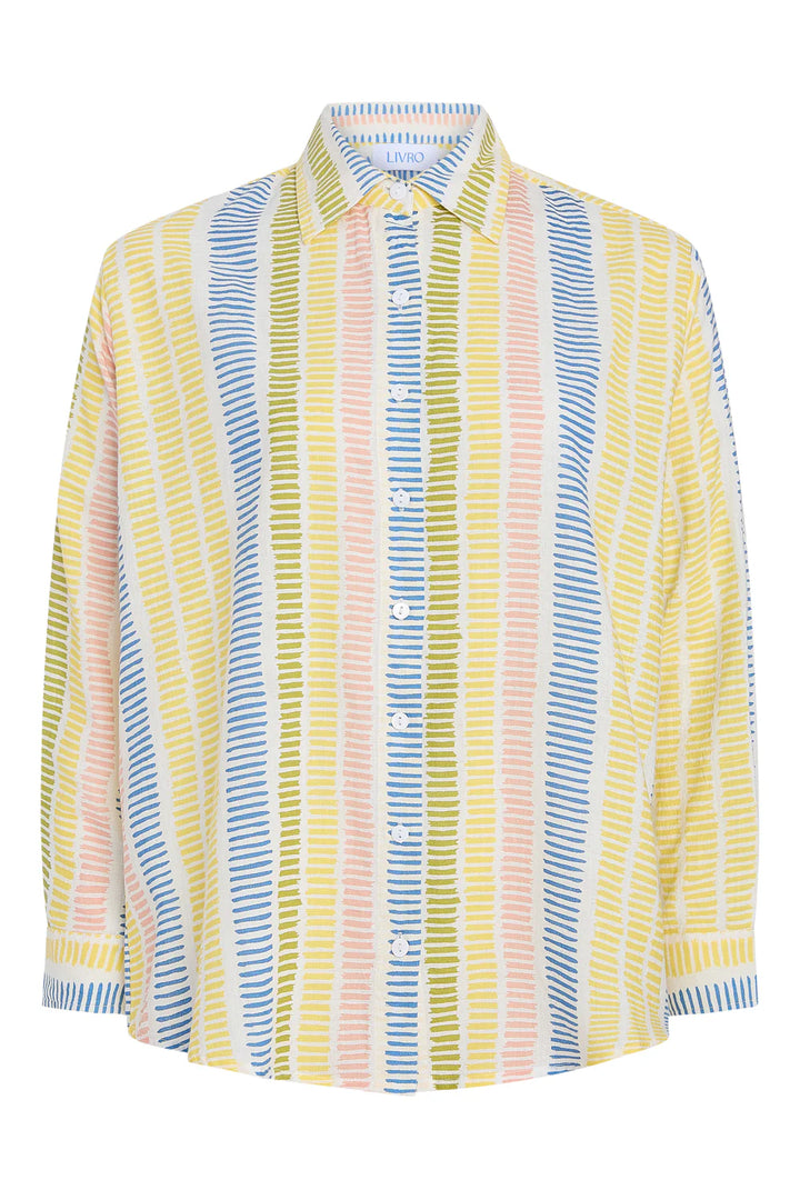 Boyfriend Shirt in Gasparilla Stripes