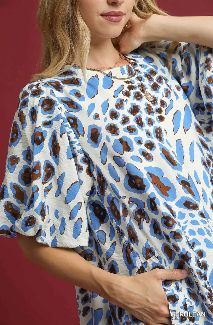 Abstract Print Dress
