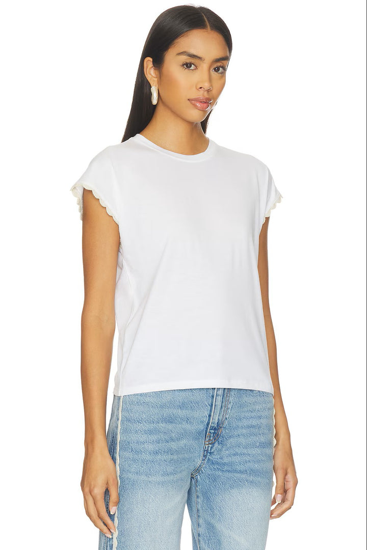 Crochet Muscle Tee in White