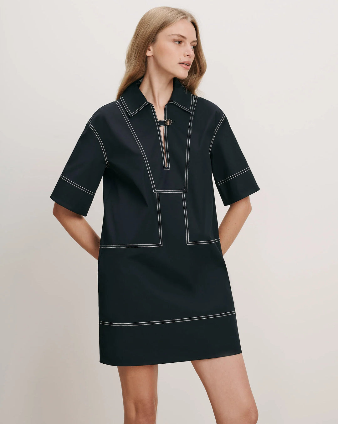 Phelix Dress in Navy