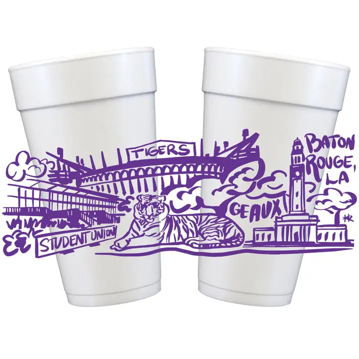 Tiger Full Wrap Styrofam Cups