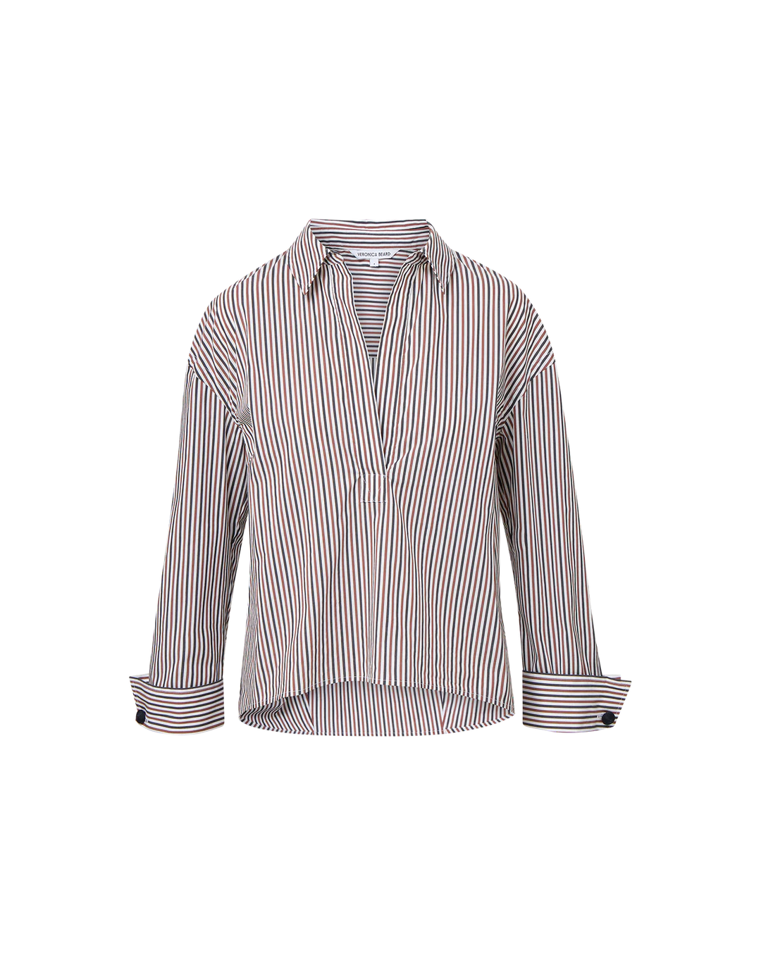 Draymond Striped Cuff-Sleeve Shirt