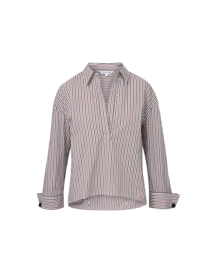 Draymond Striped Cuff-Sleeve Shirt
