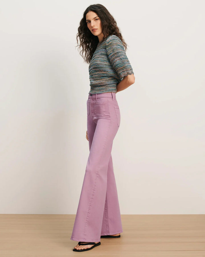 Joplin Patch-Pocket Flare Jean in Orchid Haze