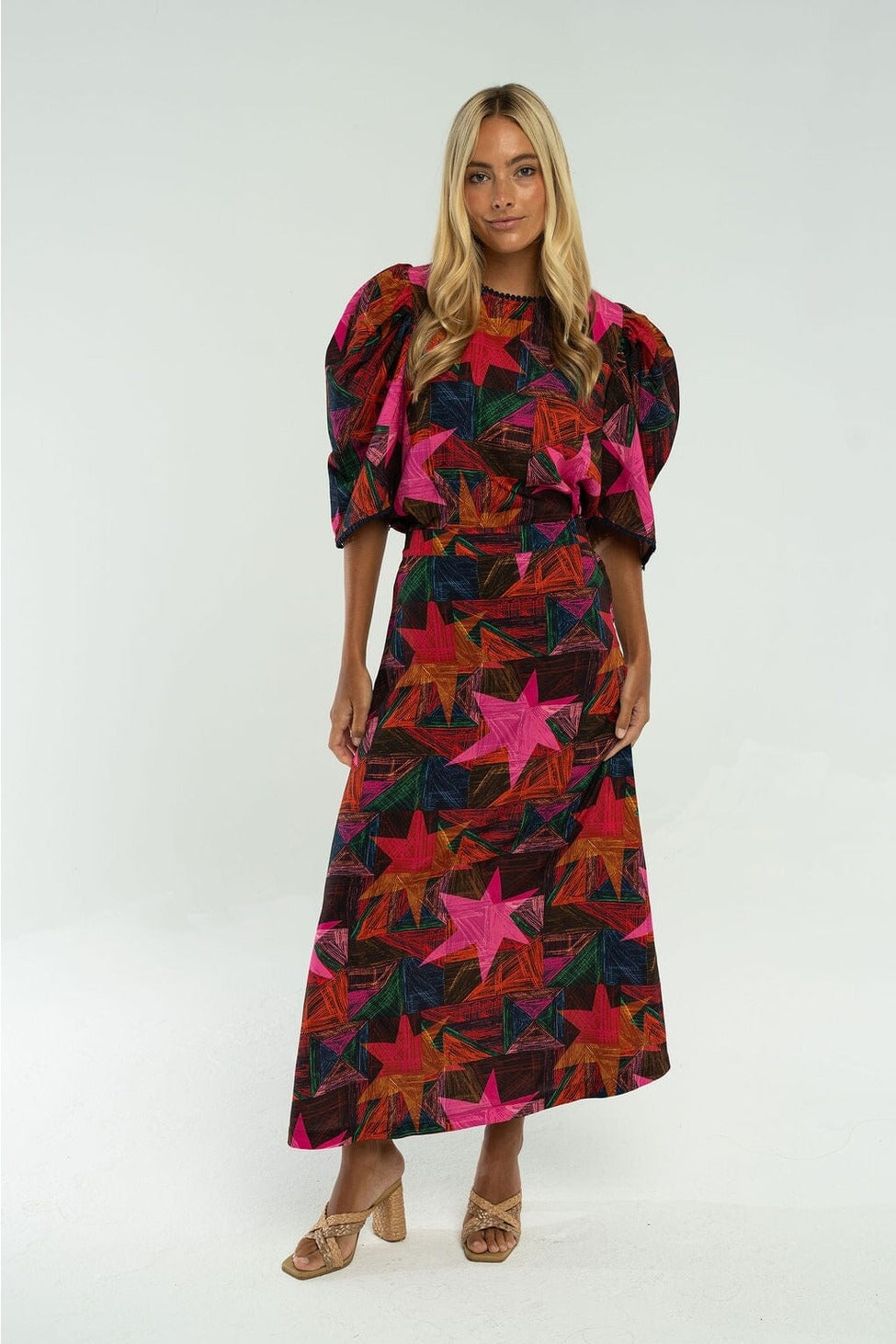 Isla Blouse in Pink Multi