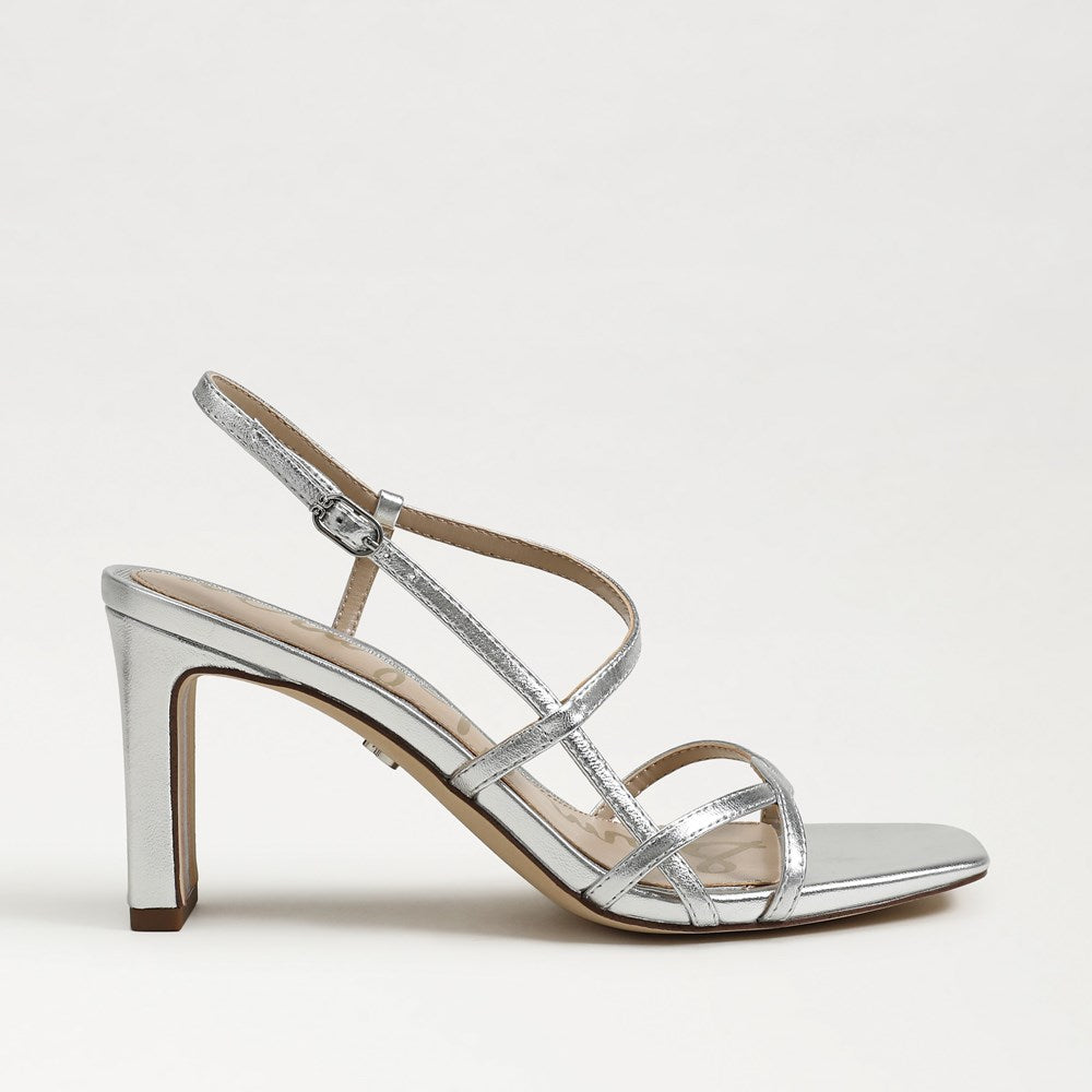 Elissa Strappy Heel Sandal in Silver