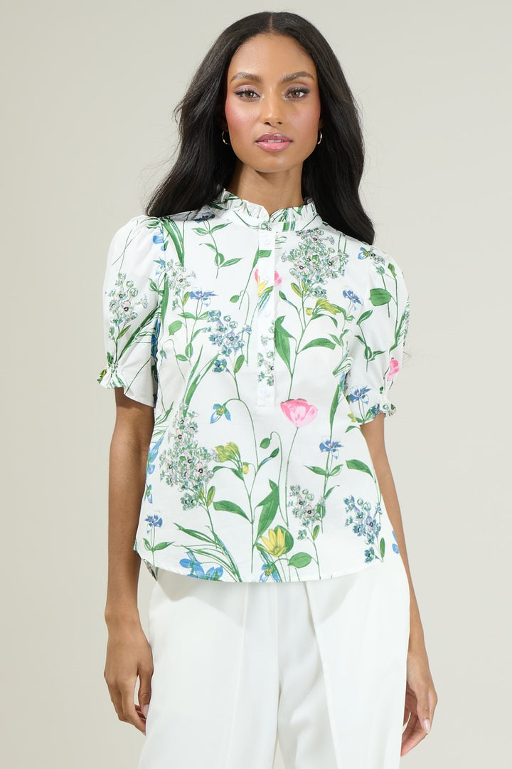 Clove Floral Top in Multi