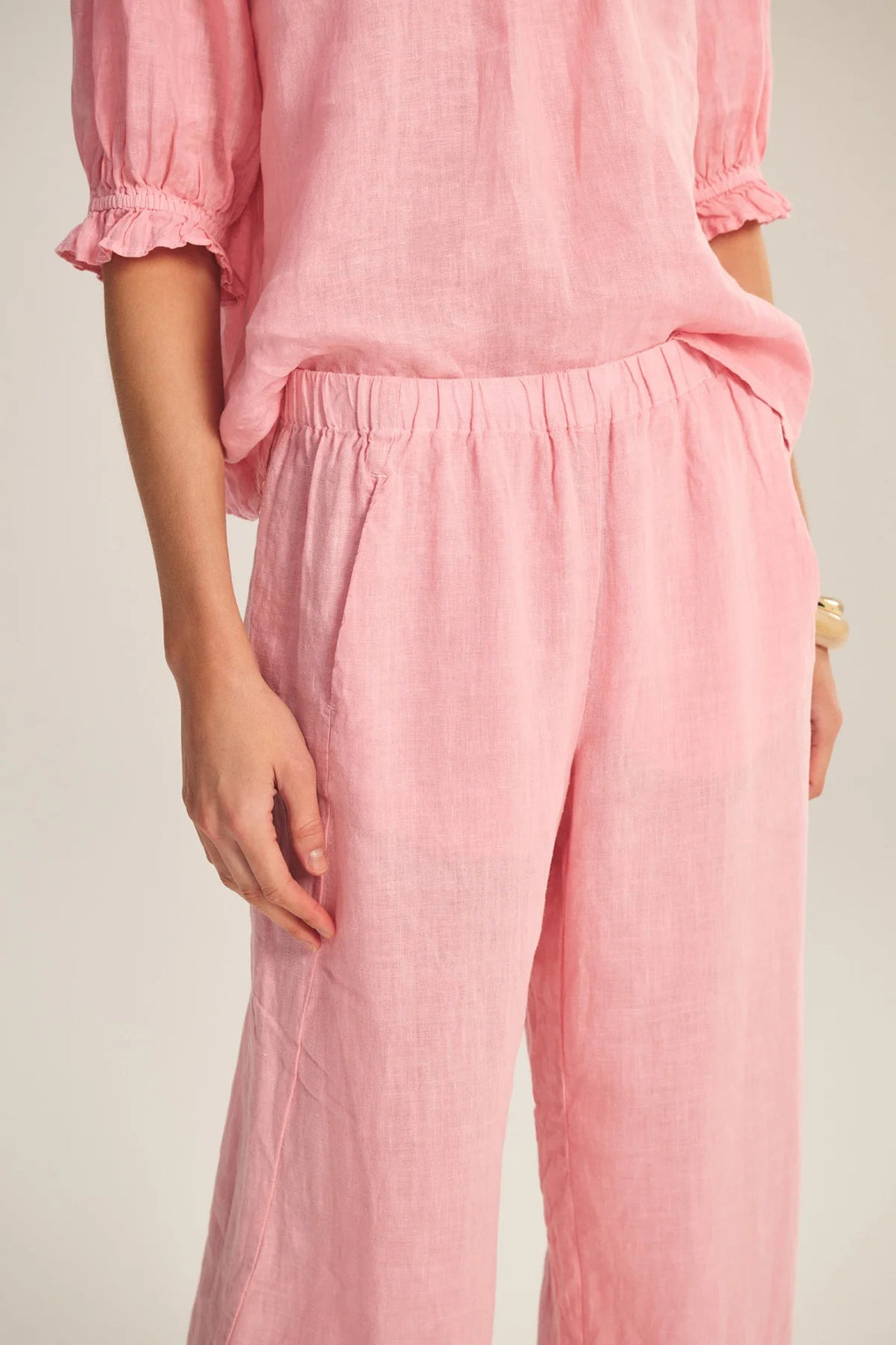 Lola Pull-On Linen Pant