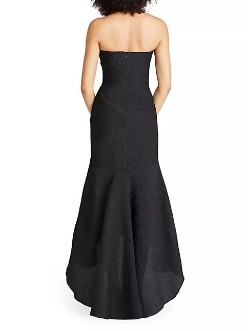 Lana Fit and Flare Gown in Black