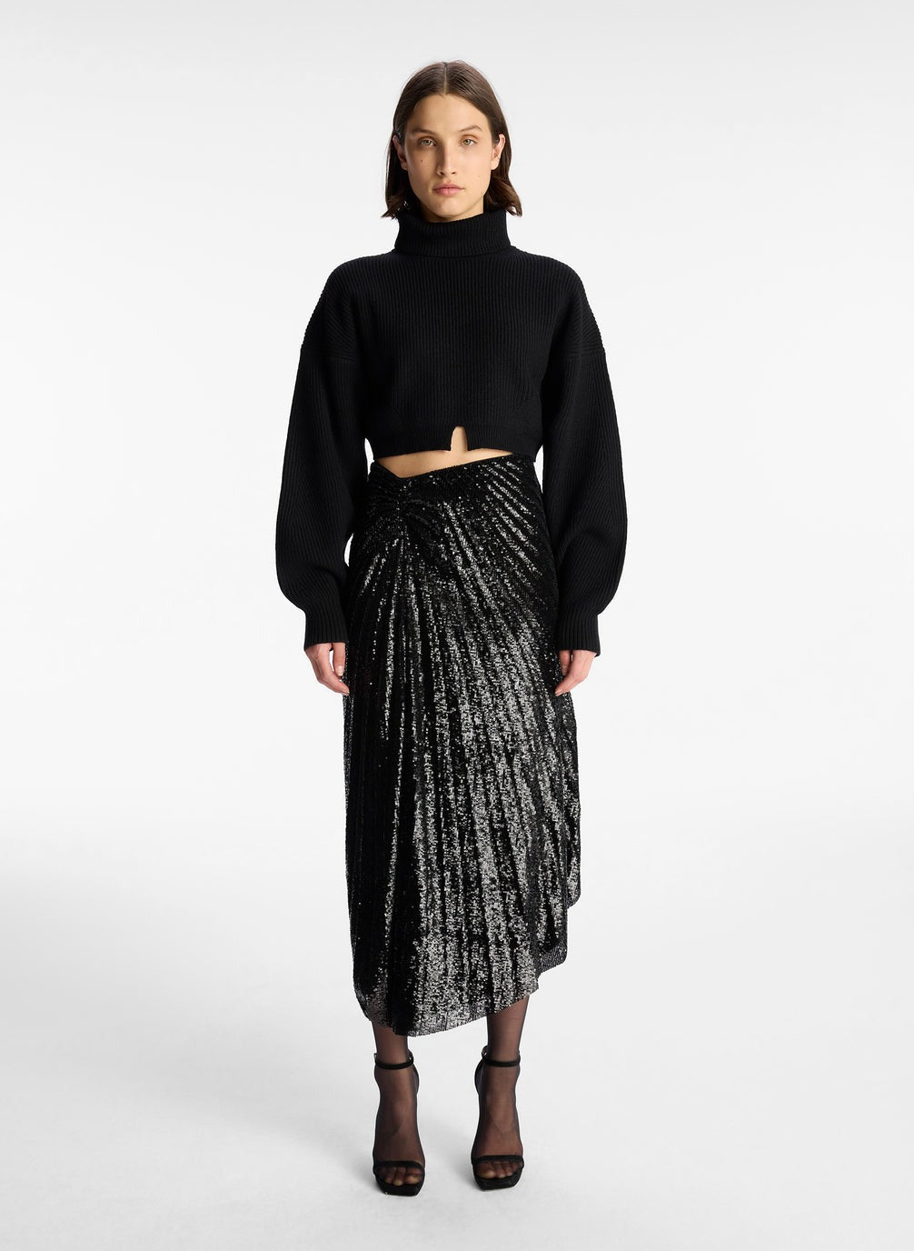 Tori Skirt in Black sequin