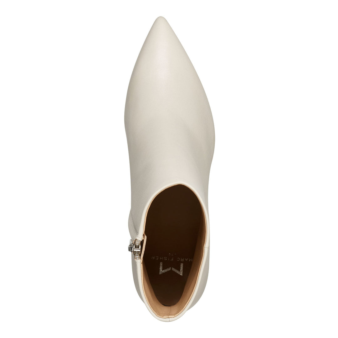 Jarli Bootie in Ivory Leather
