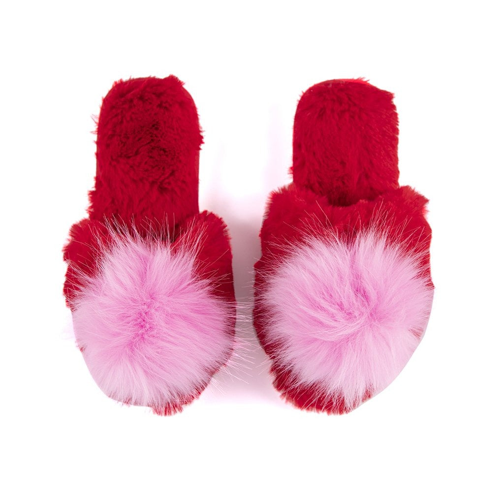 Amor Slippers in Red