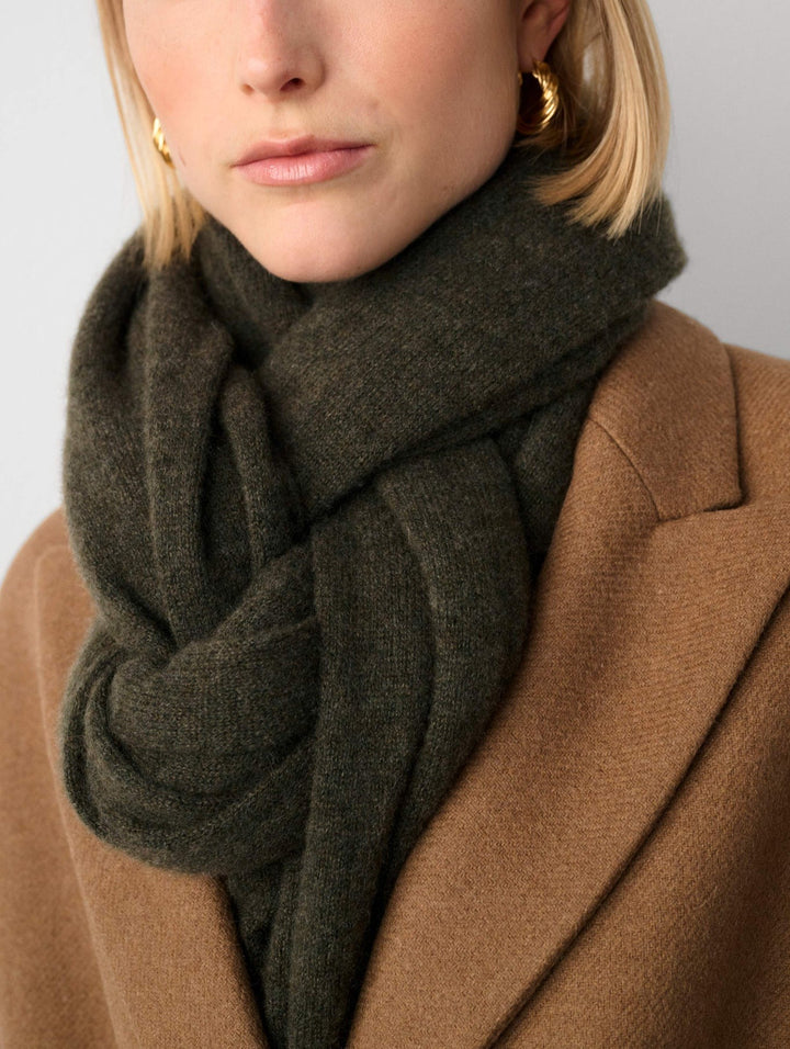 Cashmere Scarf in Thyme Heather