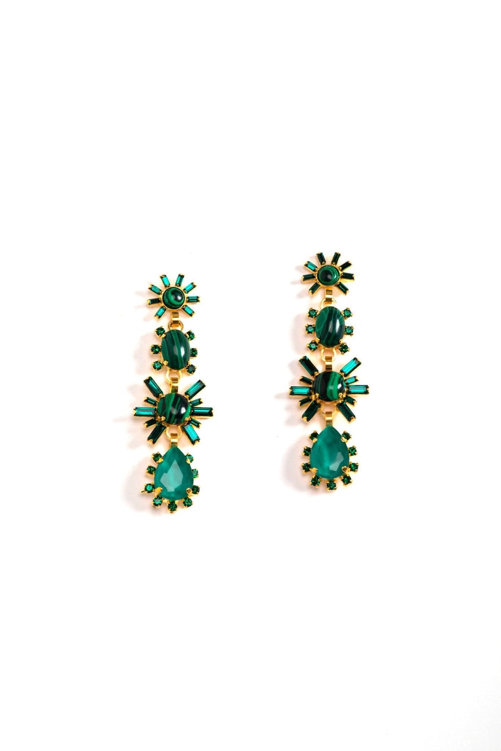 Lila Earrings in Green