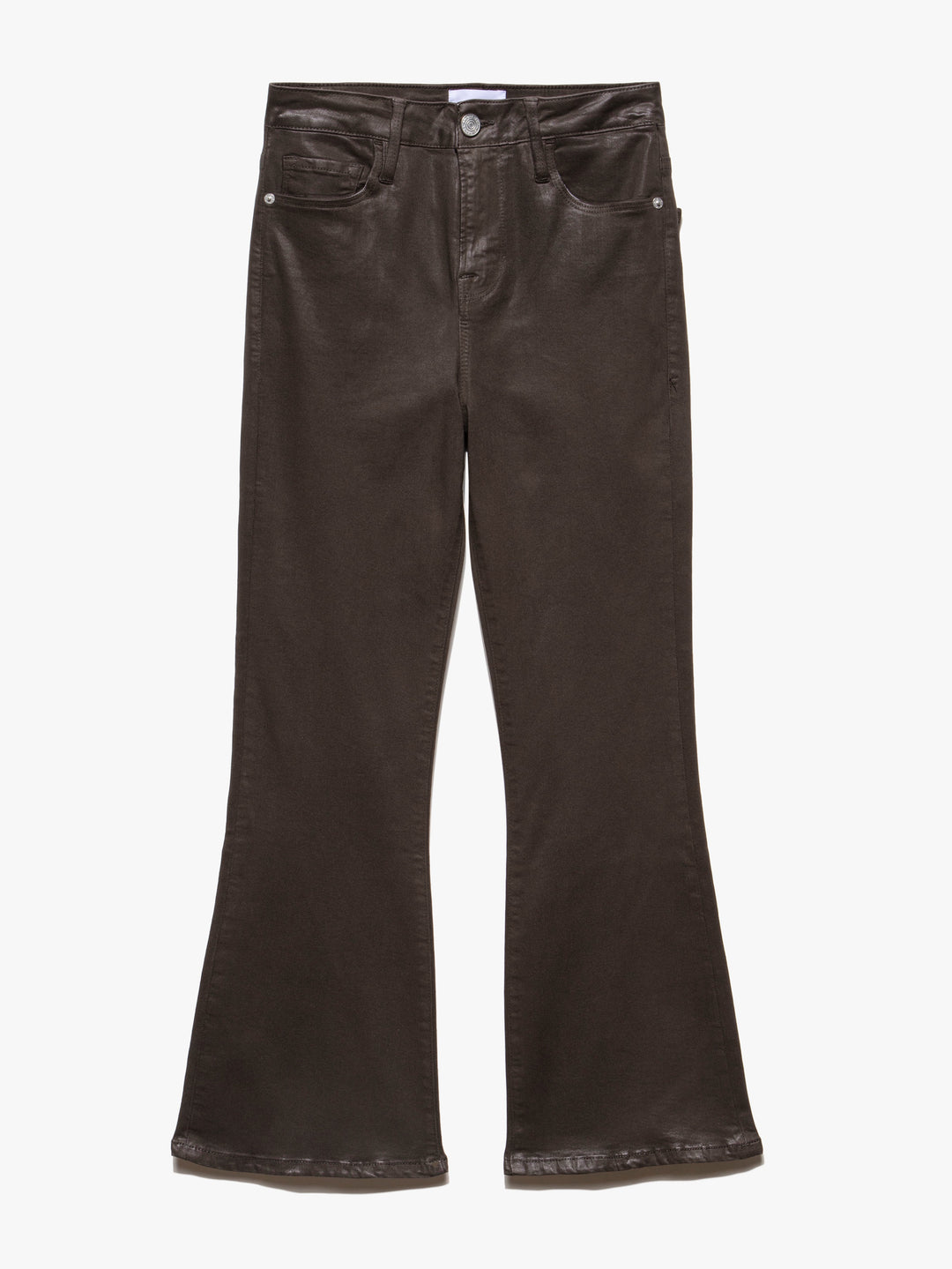 Le Crop Flare in Espresso Coated